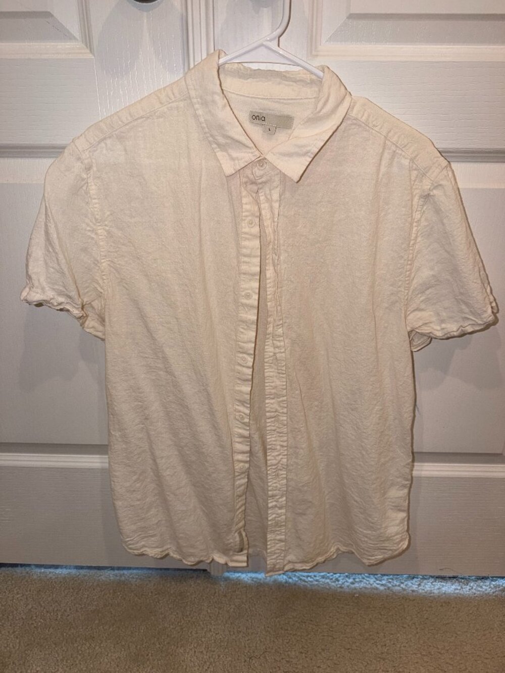 Onia Linen, Short Sleeve Button up Shirt